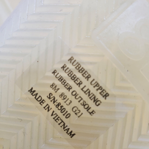 NWT$188 Tory Burch Bubble Jelly Pool Slide Sandals in Ivory Sz 8 - Picture 7 of 10